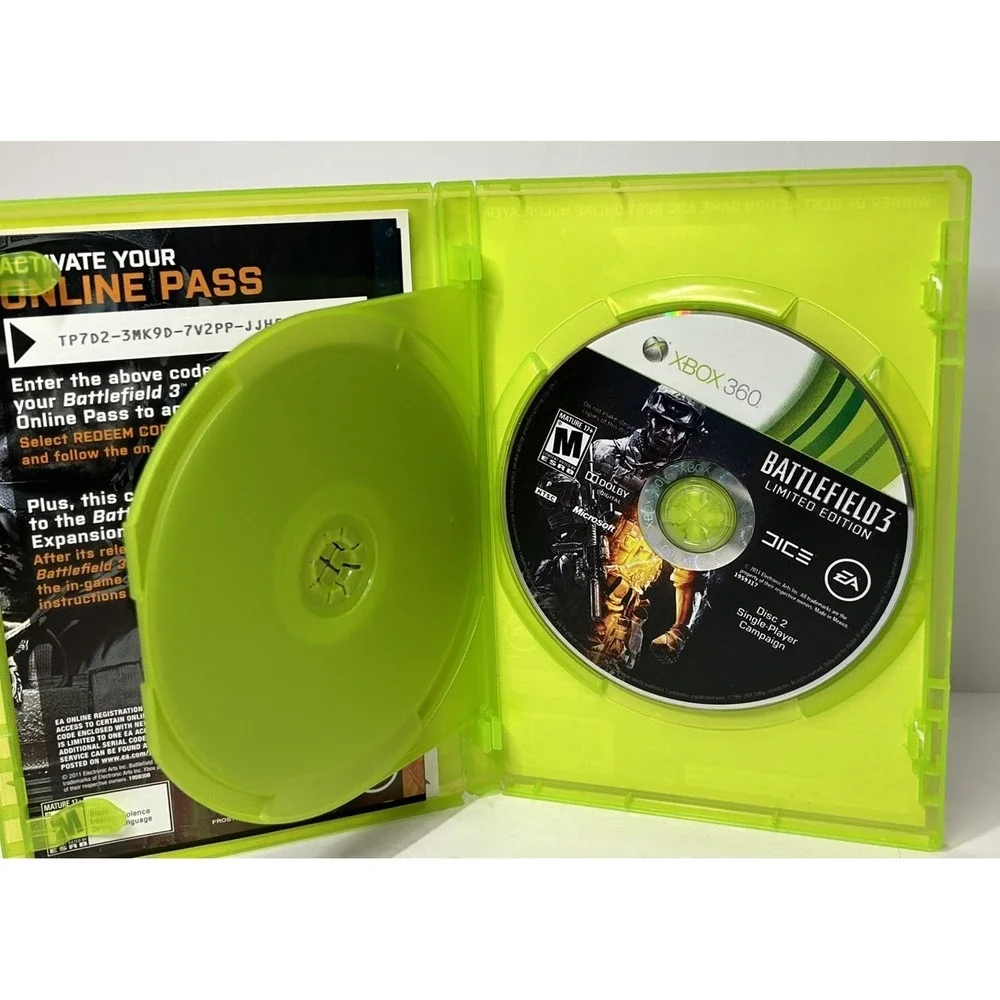 Battlefield 3 Battlefield 4‎ Xbox 360 Game Lot Of 2 Tested & Works Great